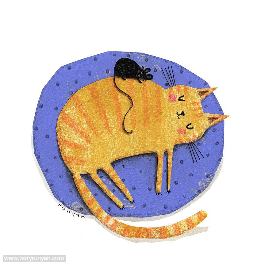 Cat Nap Friends!-Terry Runyan Creative