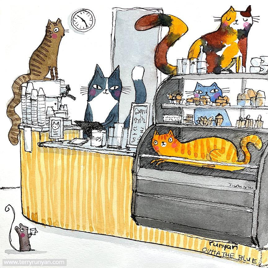 More Coffee Cats!-Terry Runyan Creative
