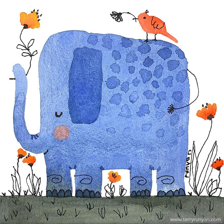 Blue Elephant!-Terry Runyan Creative