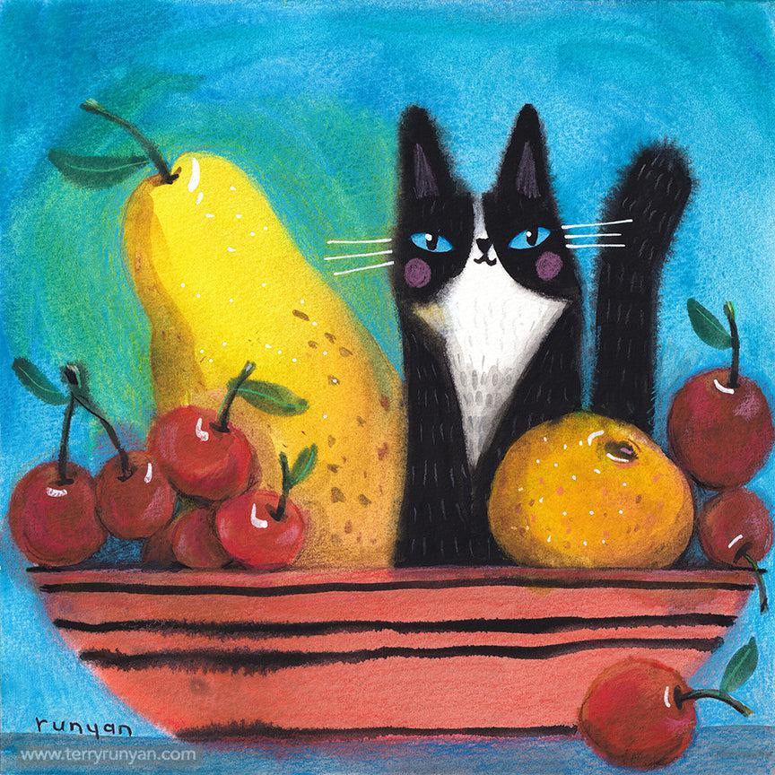 Fruit & Cat!-Terry Runyan Creative