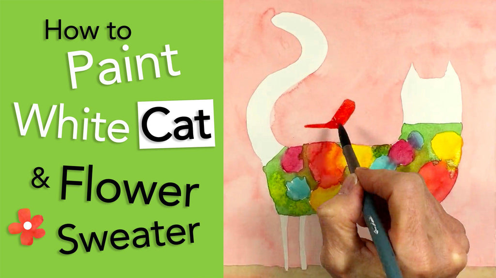 New Video on YouTube! How to Paint a White Cat!-Terry Runyan Creative