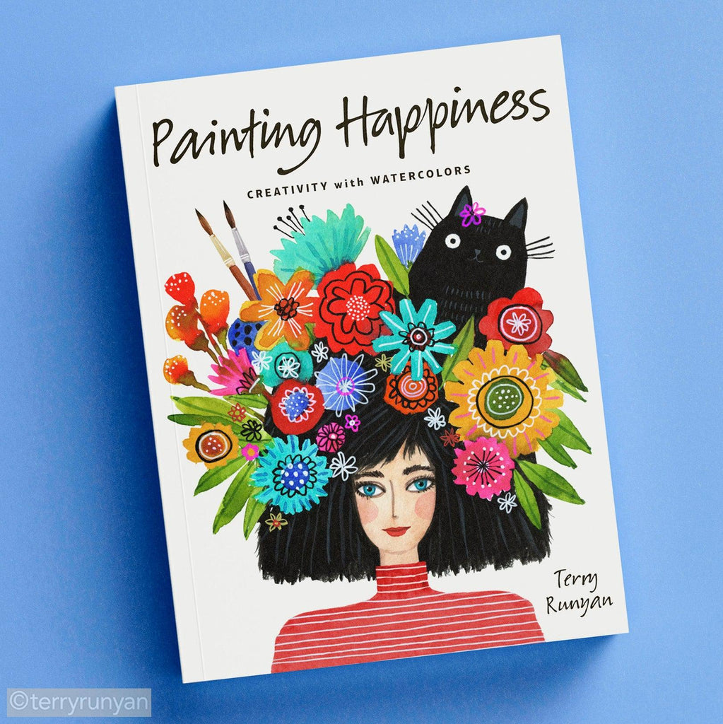 PAINTING HAPPINESS - Creativity with Watercolor-Books-Terry Runyan Creative-Terry Runyan Creative