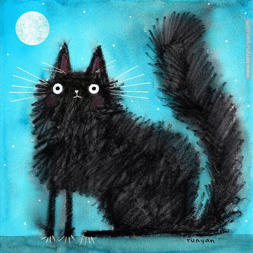 Black Scribble Cat!-Terry Runyan Creative