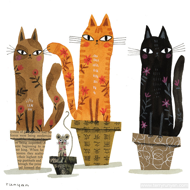 Potted Cats!