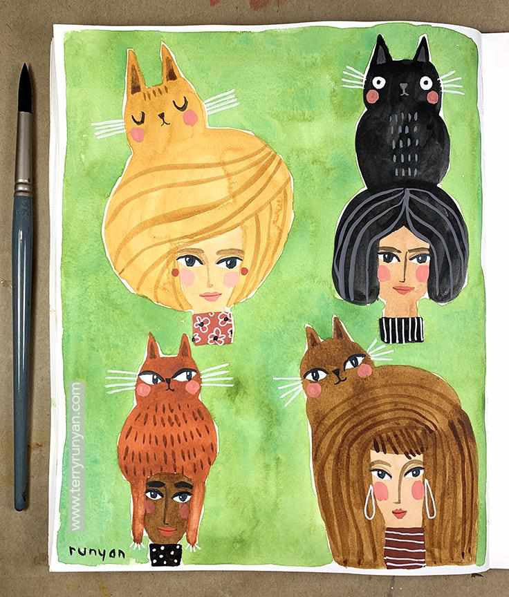 Cat Wigs!-Terry Runyan Creative