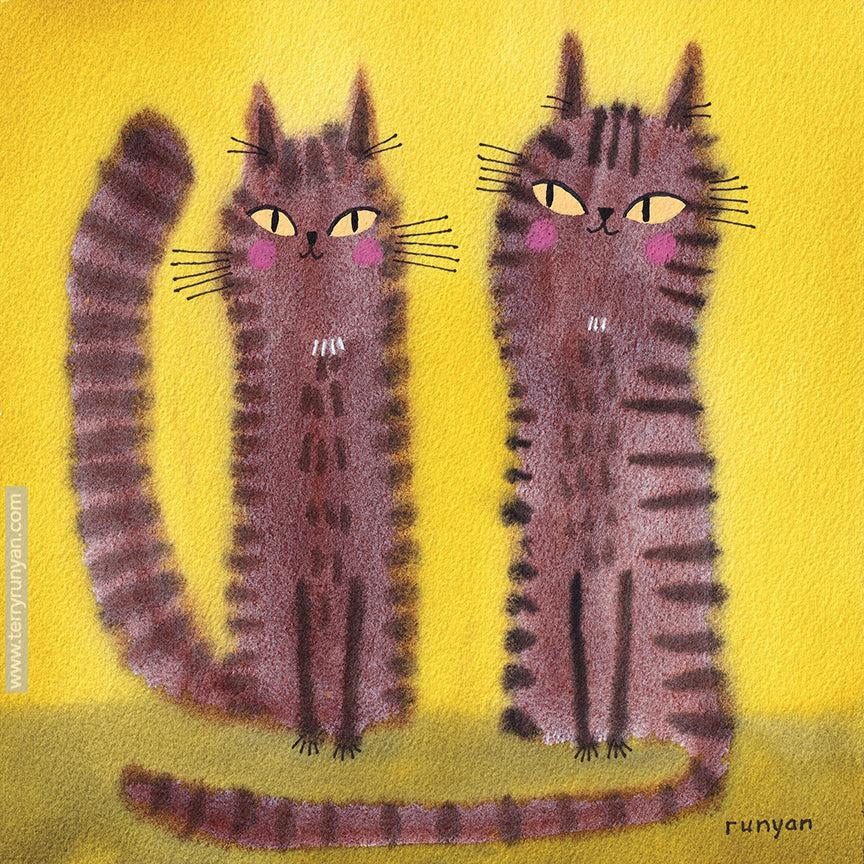 Two Tabbies!-Terry Runyan Creative