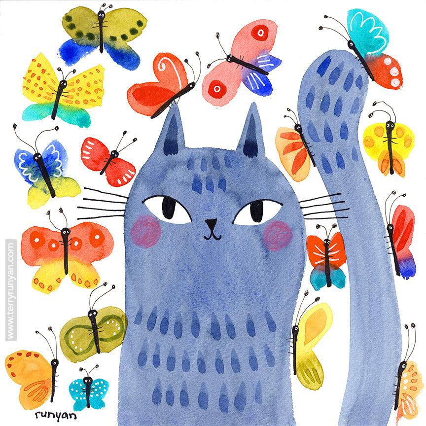 Butterfly Cat!-Terry Runyan Creative