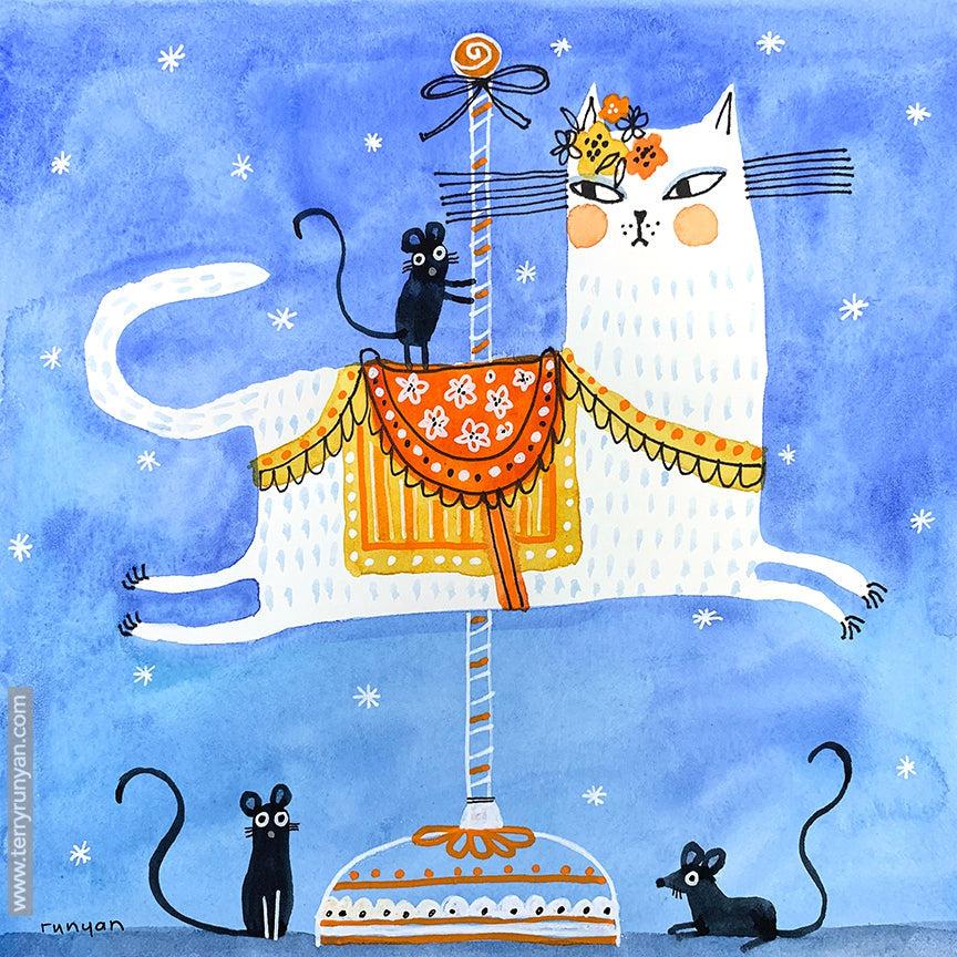 Carousel Cat!-Terry Runyan Creative