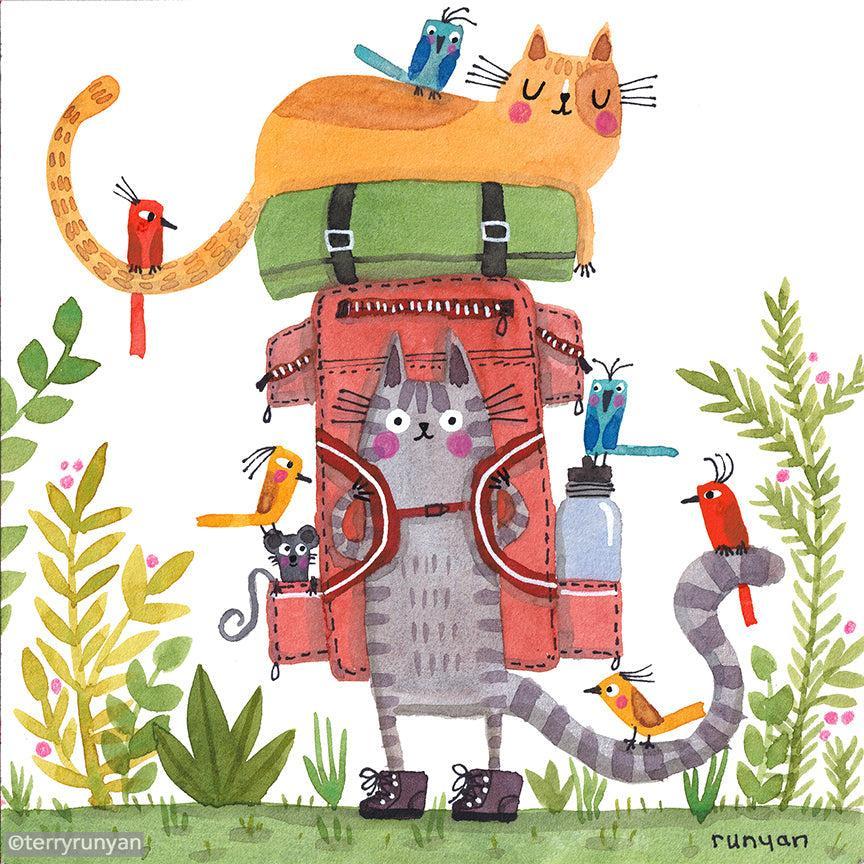 Backpack Cat!-Terry Runyan Creative