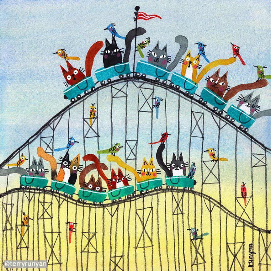 Coaster Cats!-Terry Runyan Creative
