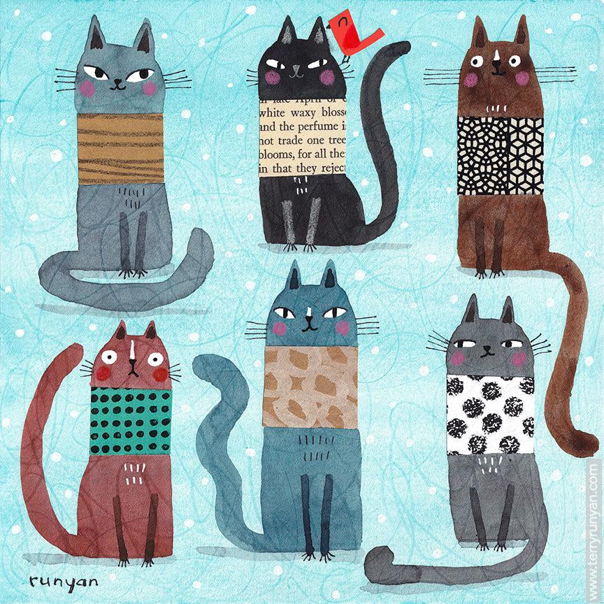 Muffler Cats!-Terry Runyan Creative