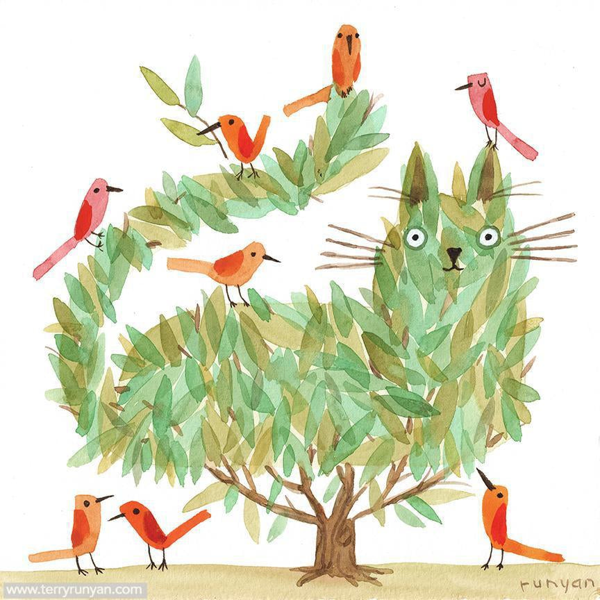 Topiary Cat!-Terry Runyan Creative