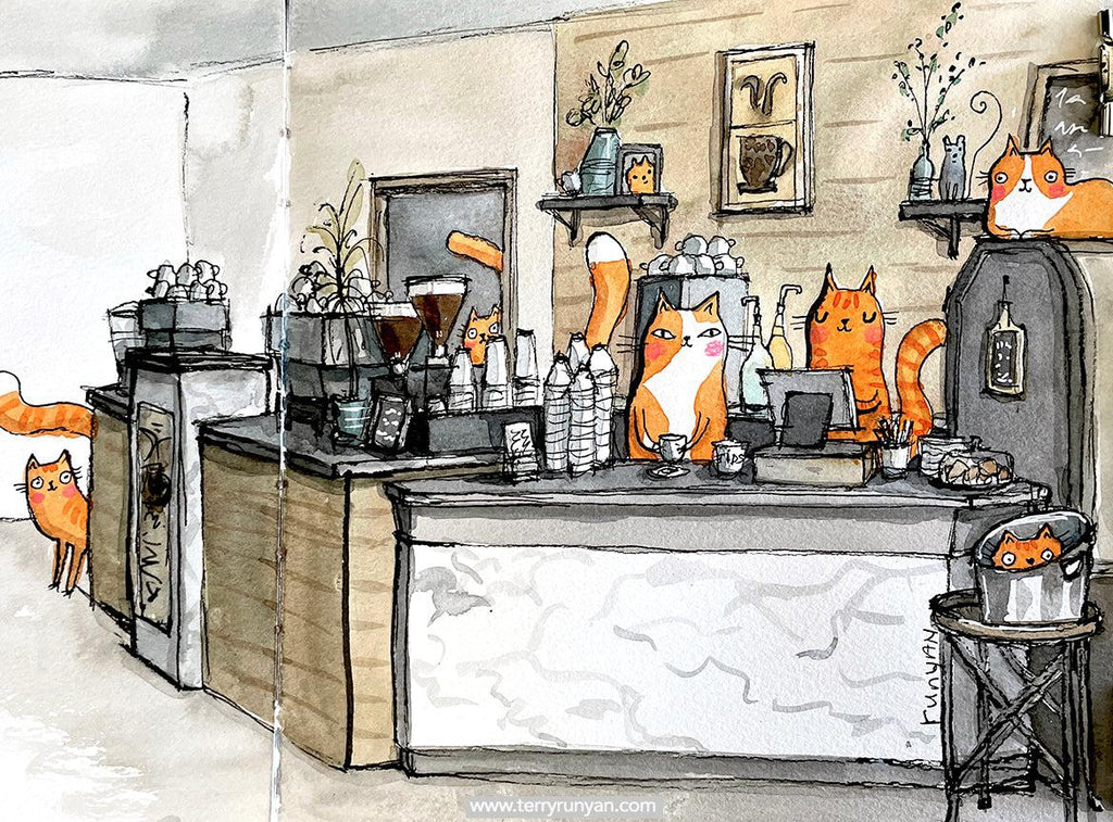 Ginger Cat Cafe!-Terry Runyan Creative