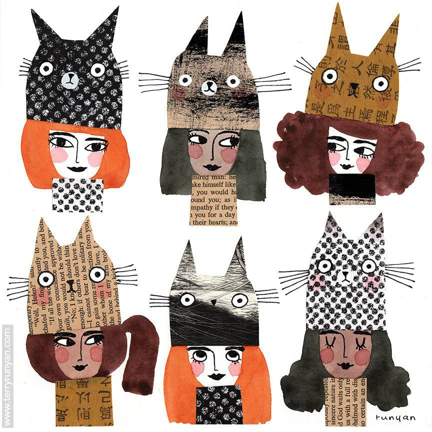 Winter Cat Hats!-Terry Runyan Creative