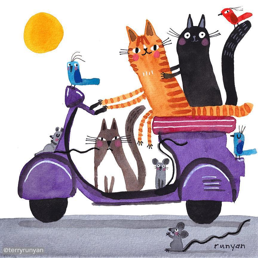 Purple Scooter!-Terry Runyan Creative