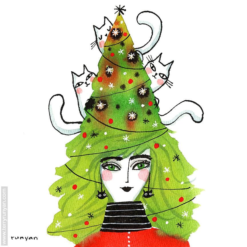 Holiday Cat Hat!-Terry Runyan Creative