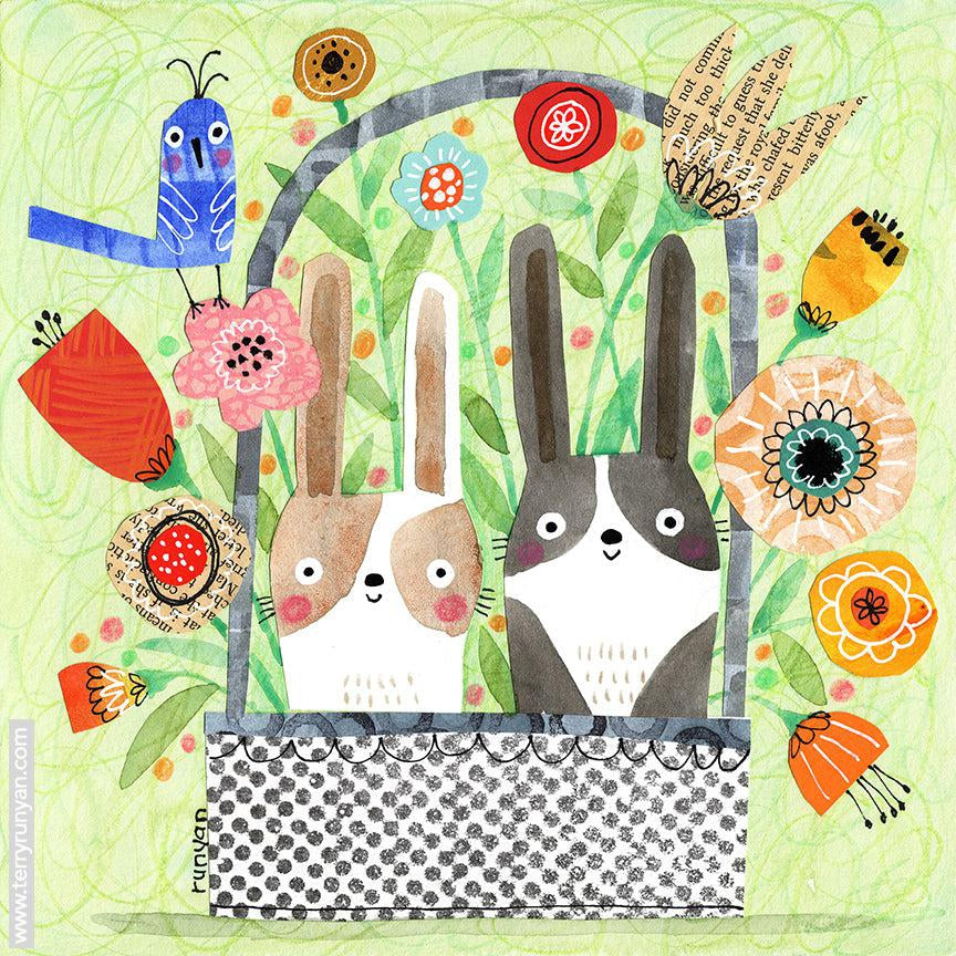 Basket Bunnies! Happy Easter!-Terry Runyan Creative