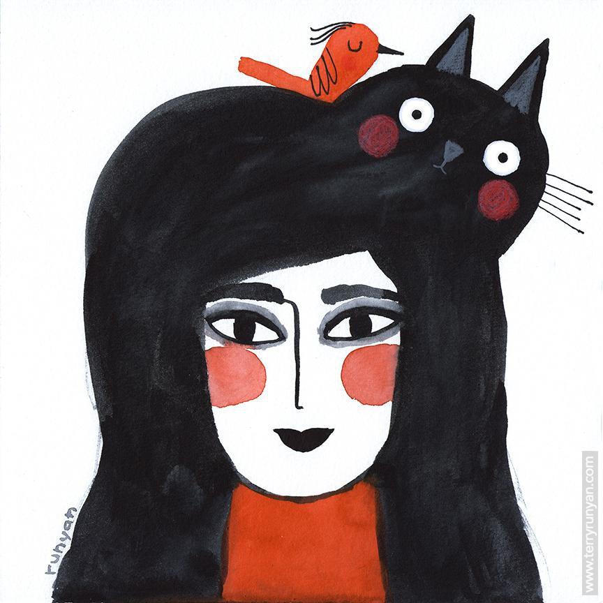 Black Cat Hair!-Terry Runyan Creative
