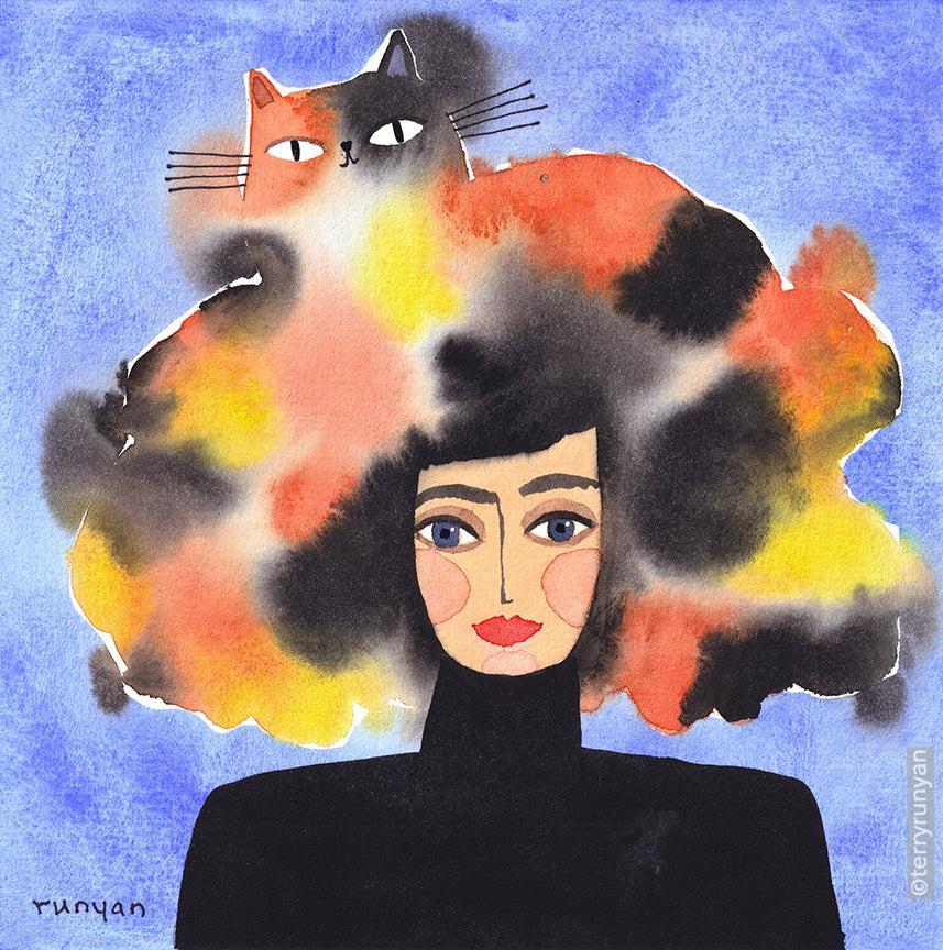 Calico Head!! Happy #catonheadwednesday – Terry Runyan Creative