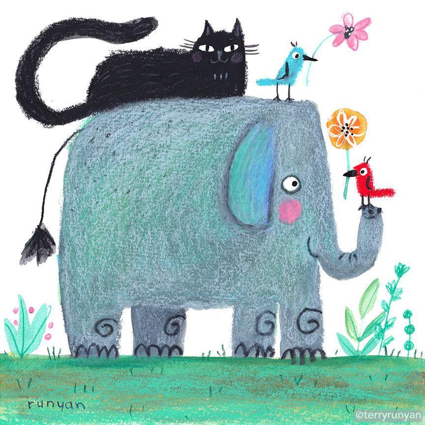 Happy Elephant!-Terry Runyan Creative