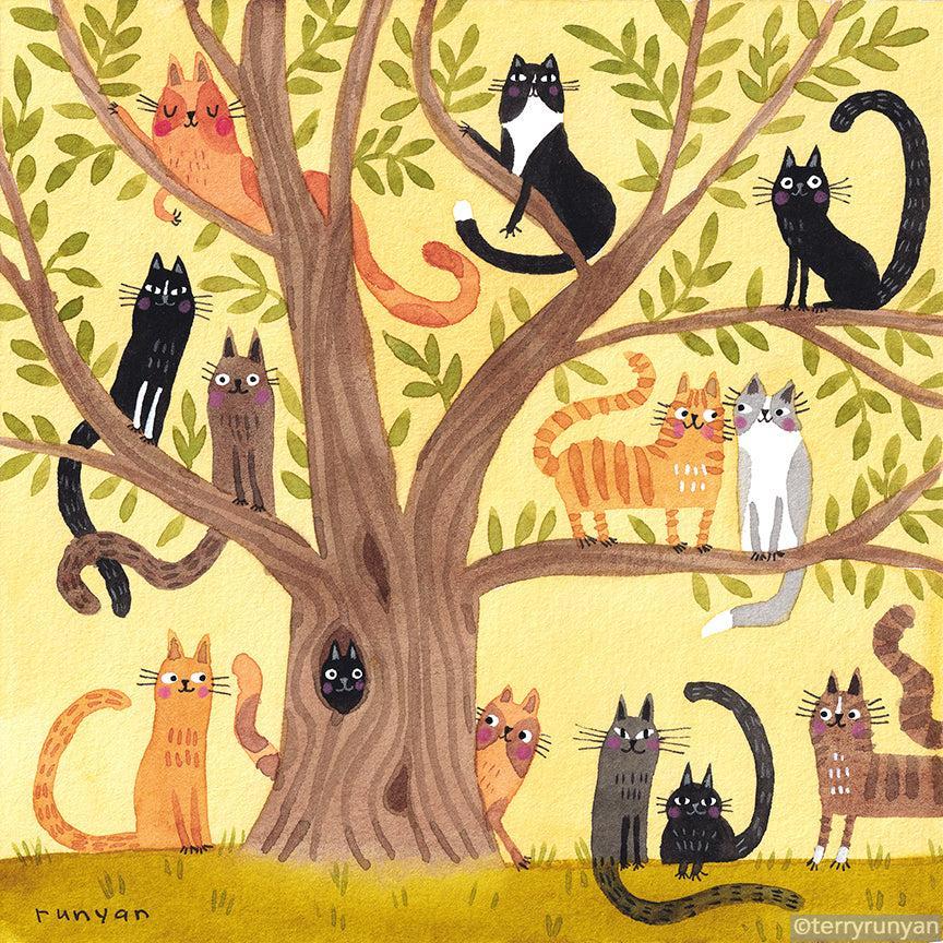 Full Tree! Happy #caturday-Terry Runyan Creative