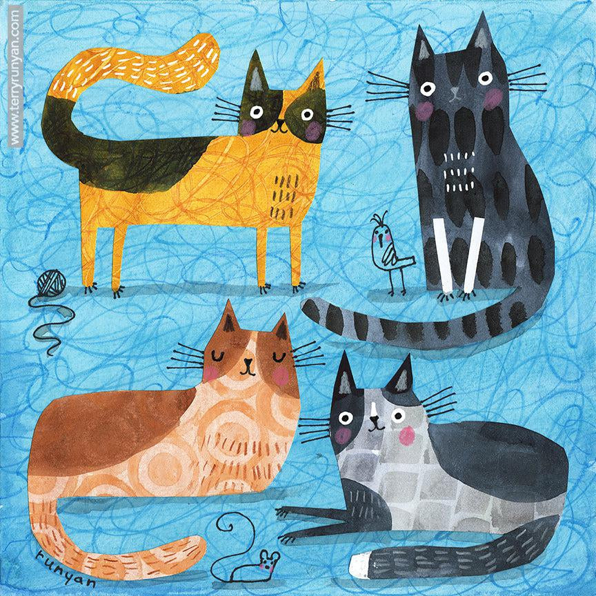Paper Pattern Cats!-Terry Runyan Creative