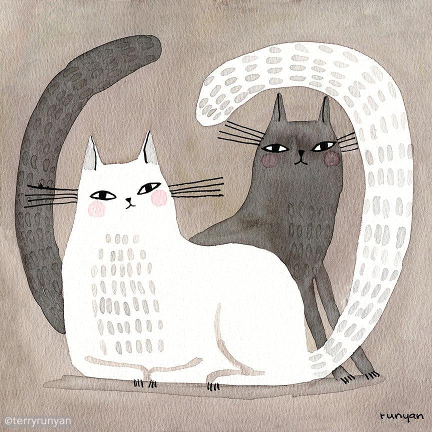 Cat Overlap!-Terry Runyan Creative