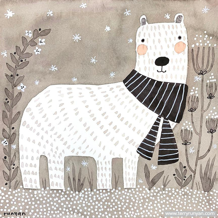 Scarf on Bear!-Terry Runyan Creative