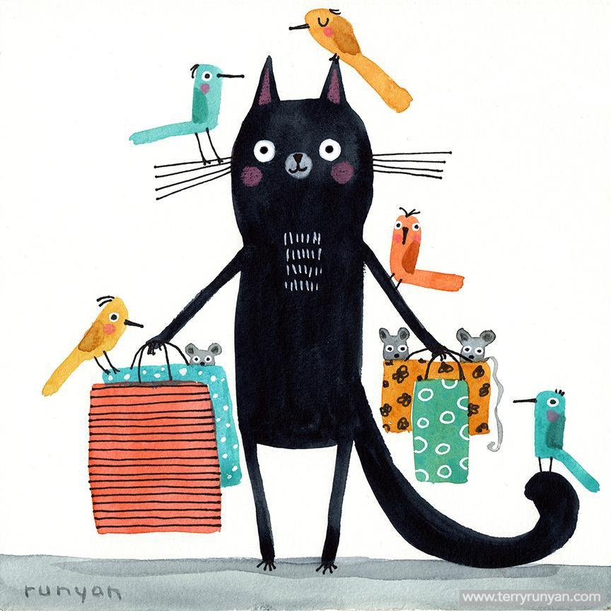 Black Cat Friday!-Terry Runyan Creative