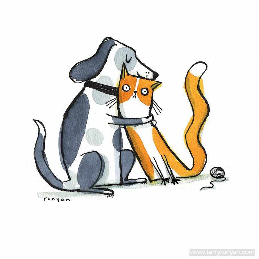 Cat Hug!-Terry Runyan Creative