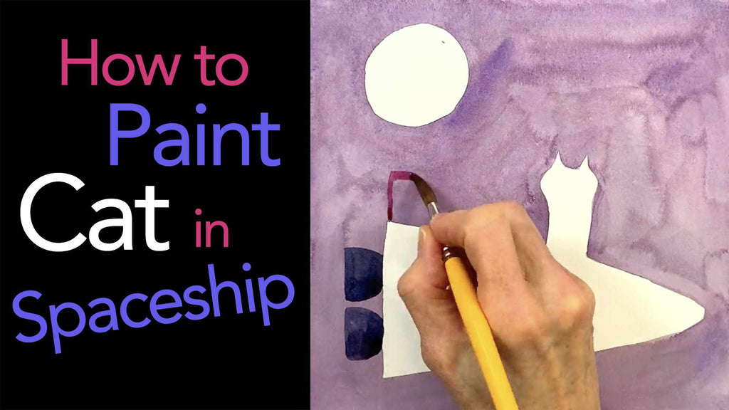 How to Paint Cat in Spaceship!-Terry Runyan Creative