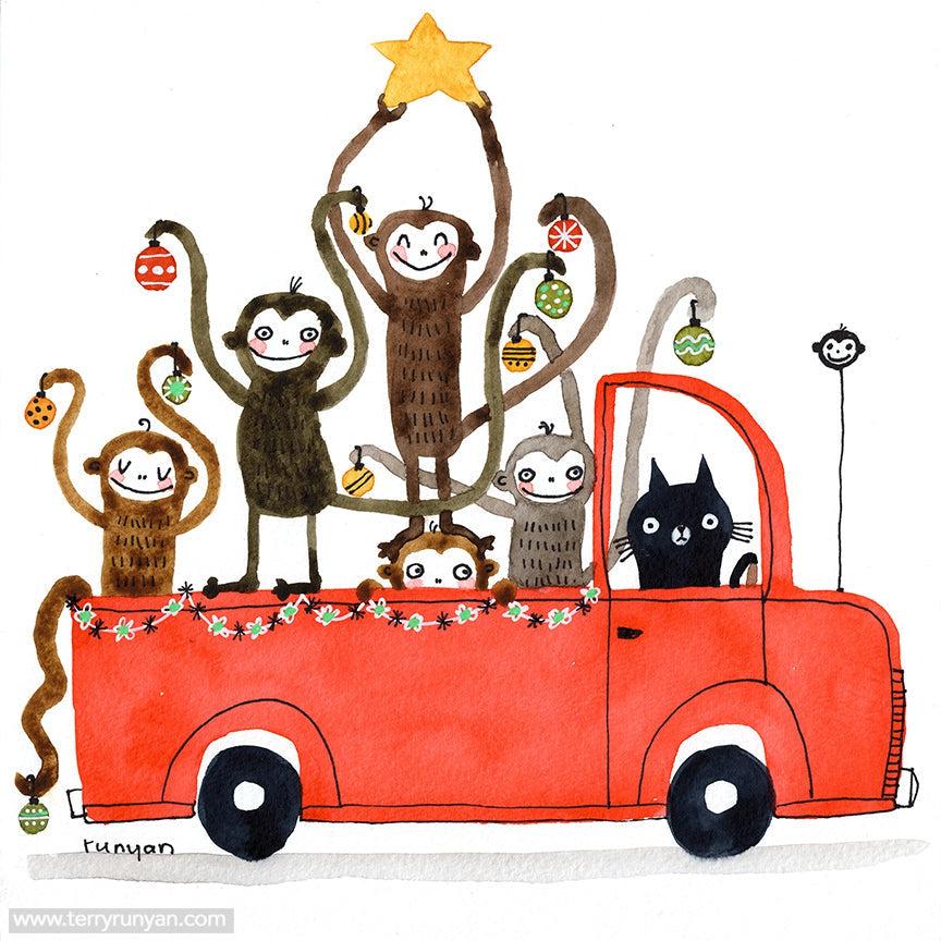 Monkey Tree Delivery!-Terry Runyan Creative