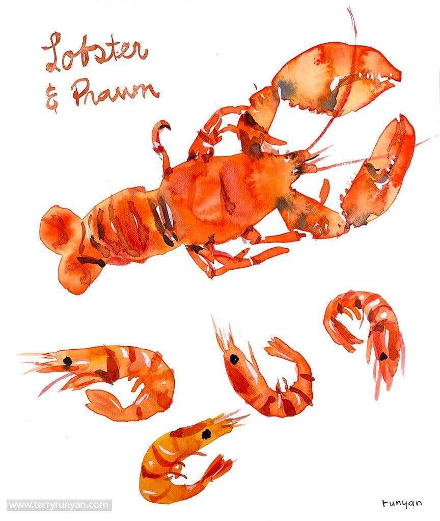 Lobster & Prawns!-Terry Runyan Creative