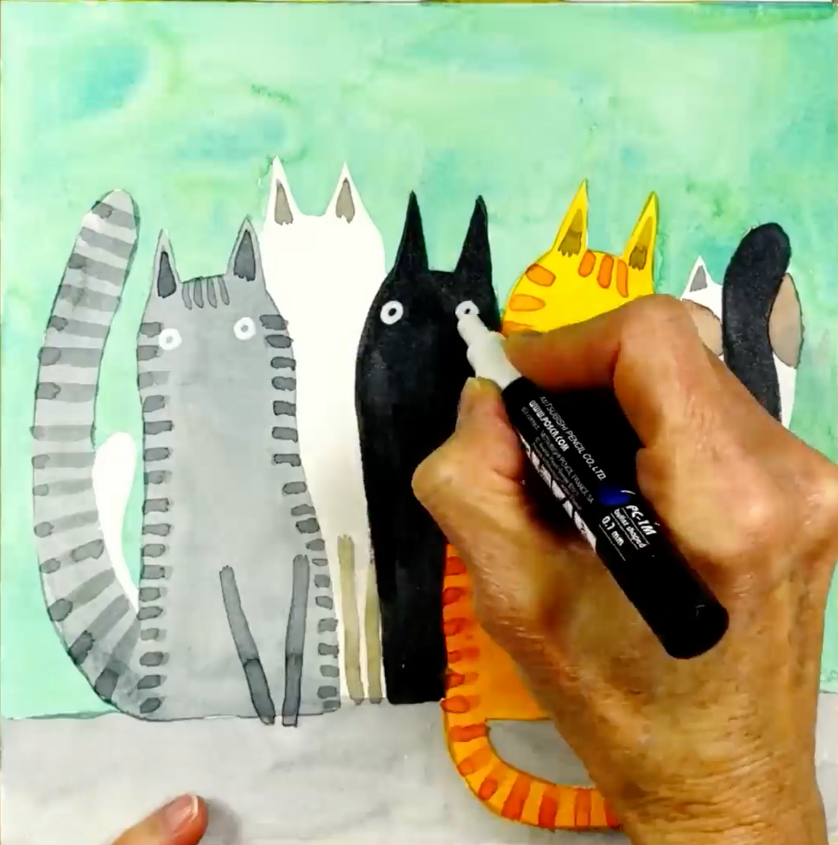 How to Paint a Cat! – Terry Runyan Creative