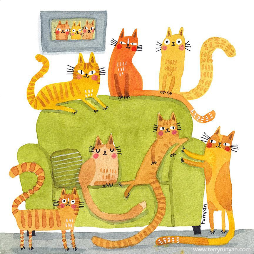 Ginger Cat Love!-Terry Runyan Creative