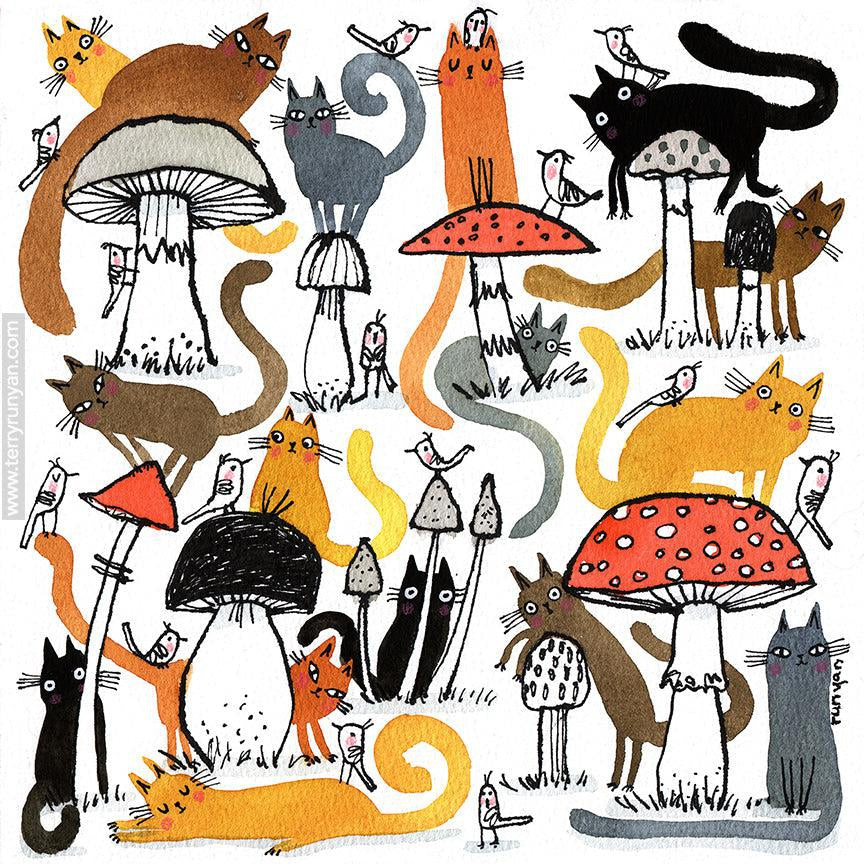 Mushroom Meeting!-Terry Runyan Creative