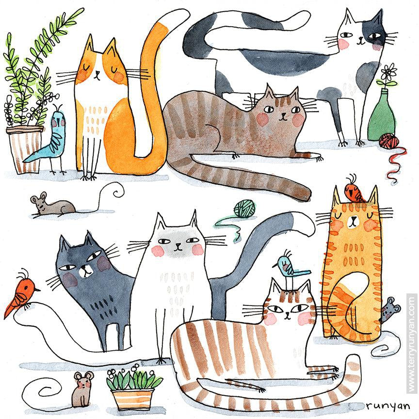 Doodle Cats 2!-Terry Runyan Creative