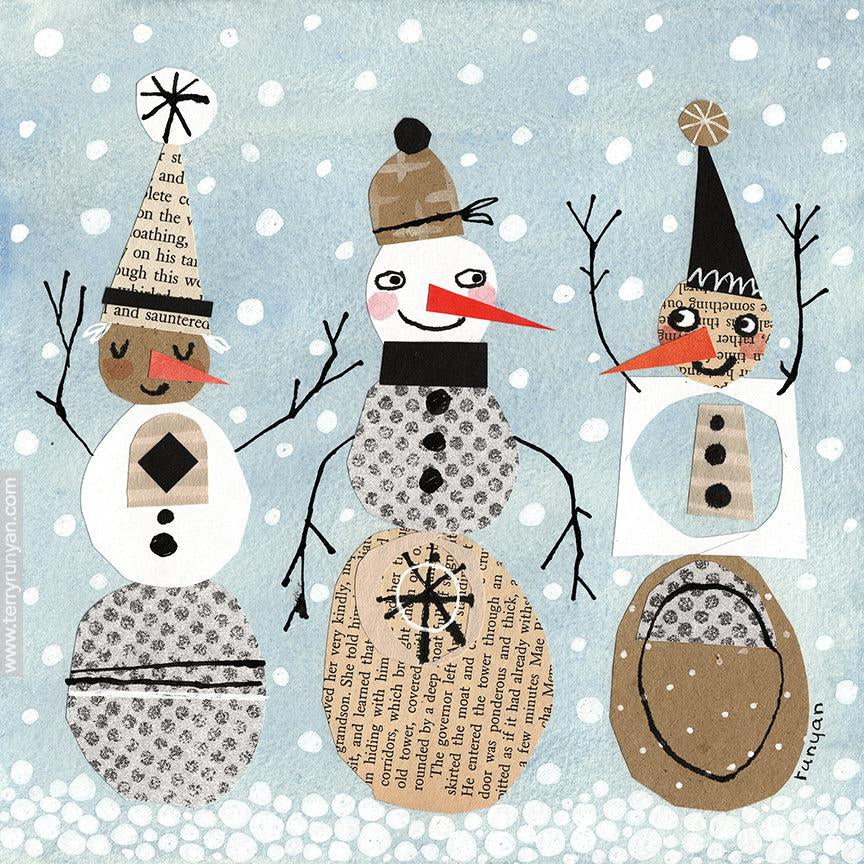 Paper Snow People-Terry Runyan Creative