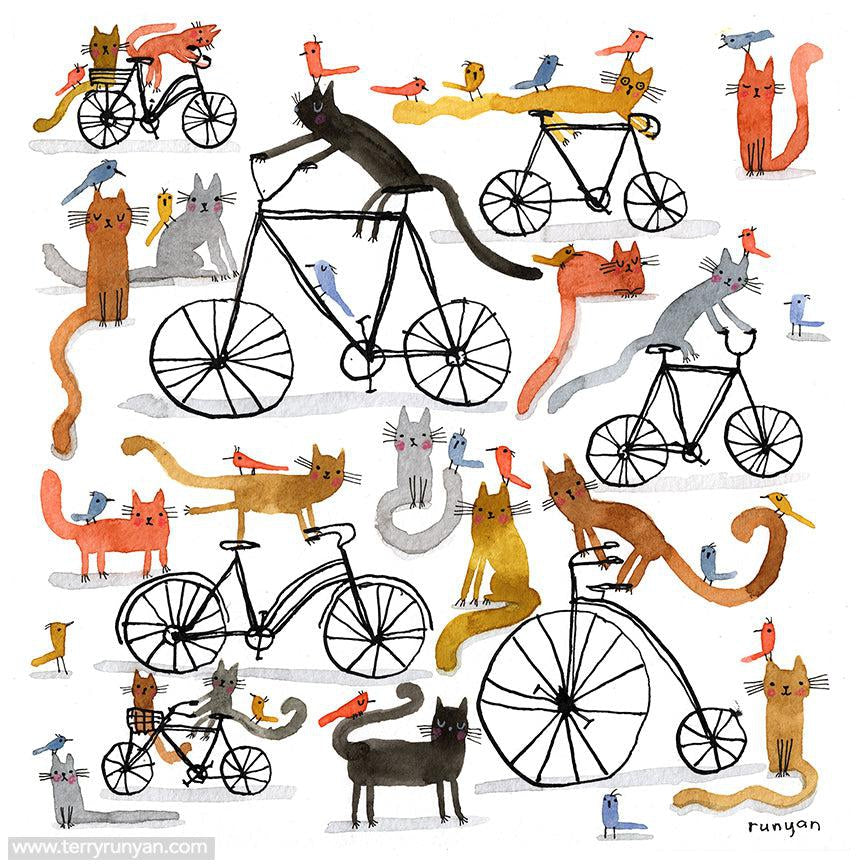 Cat Peloton!-Terry Runyan Creative