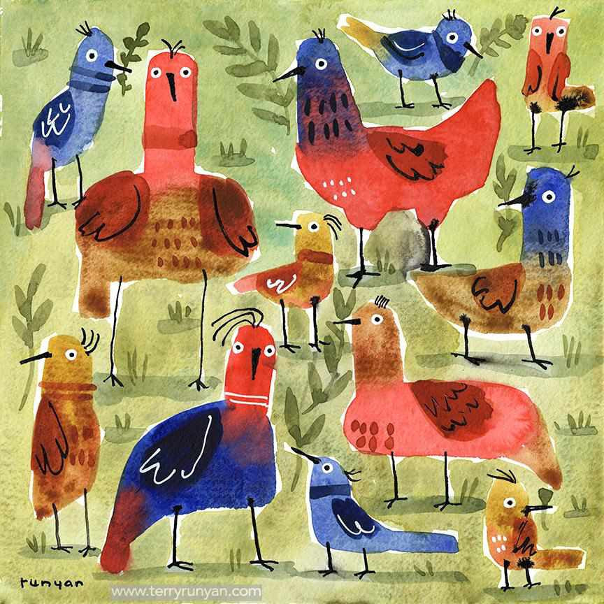 Flock Friends!-Terry Runyan Creative