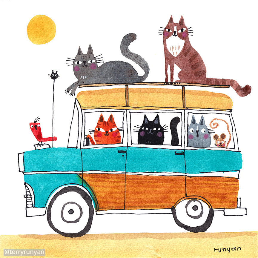 Kitty Wagoneer!  Happy #caturday