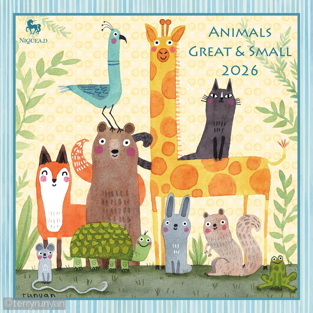 2026 ANIMALS GREAT AND SMALL CALENDARS-Calendar-Terry Runyan Creative-Terry Runyan Creative