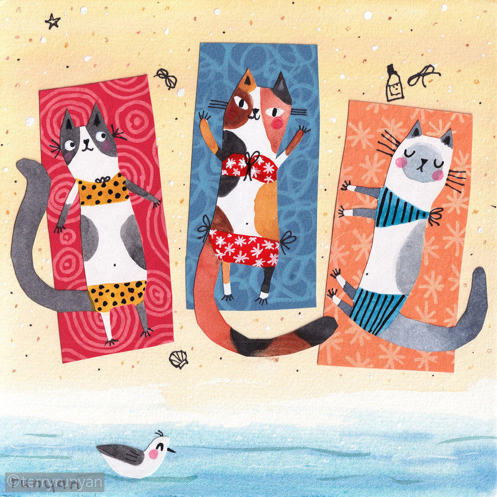BATHING BEAUTIES-Original Artwork-Terry Runyan Creative-Terry Runyan Creative