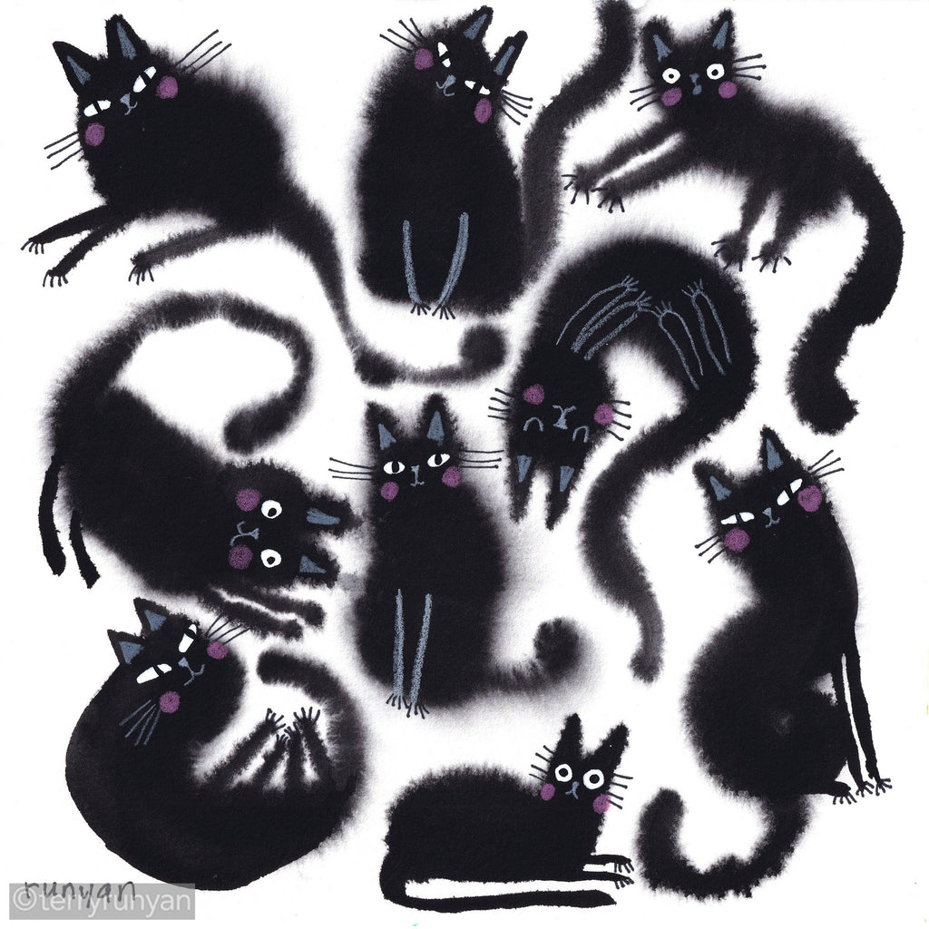 BLACK FLOOF GROUP Art Print-art print-Terry Runyan Creative-Terry Runyan Creative