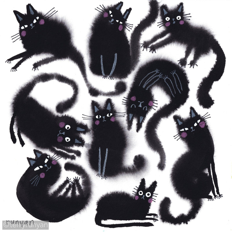 BLACK FLOOF GROUP Art Print-art print-Terry Runyan Creative-Terry Runyan Creative