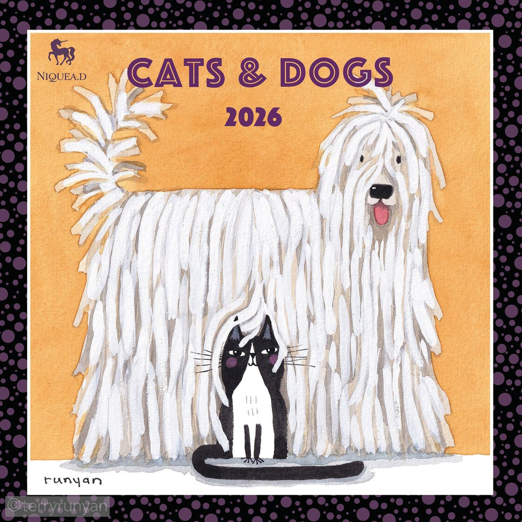 2026 CATS AND DOGS WALL CALENDAR-Calendar-Terry Runyan Creative-Terry Runyan Creative