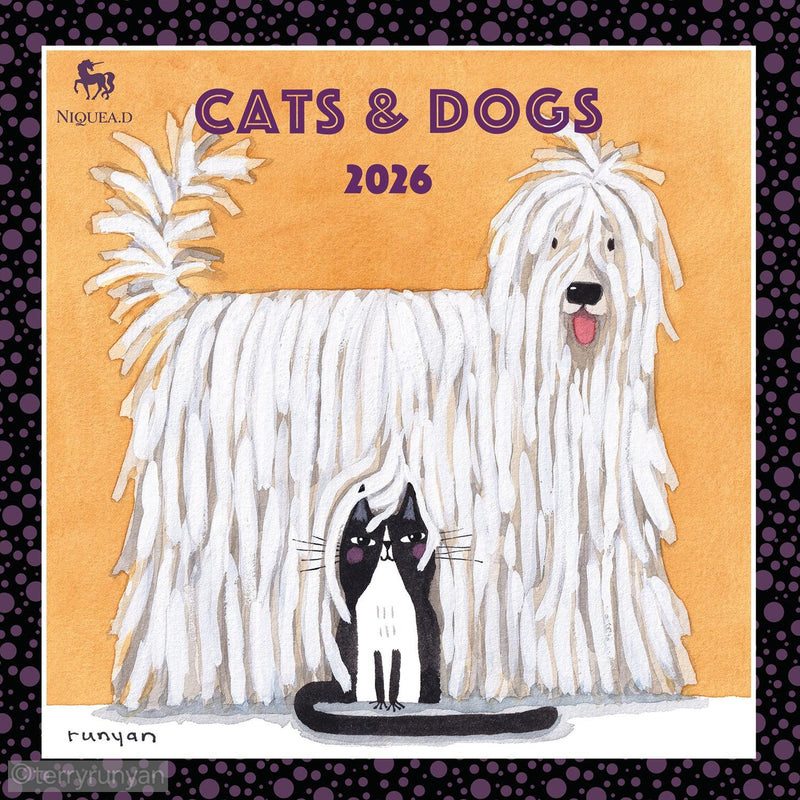 2026 CATS AND DOGS WALL CALENDAR-Calendar-Terry Runyan Creative-Terry Runyan Creative