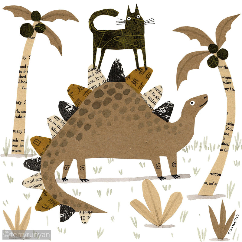 DINOSAUR RIDER-Original Artwork-Terry Runyan Creative-Terry Runyan Creative