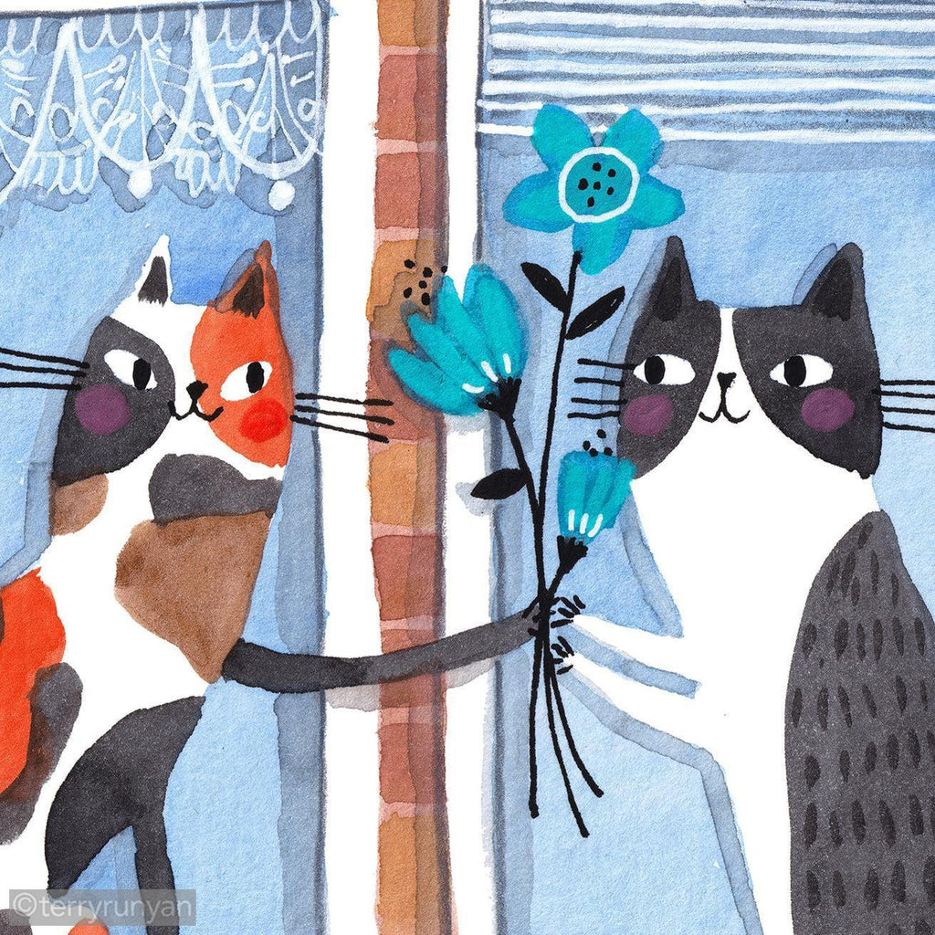 HAPPY NEIGHBORS-Original Artwork-Terry Runyan Creative-Terry Runyan Creative