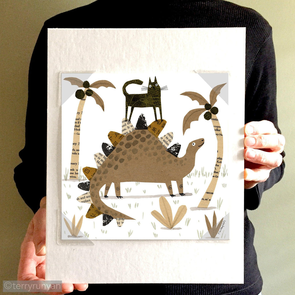 DINOSAUR RIDER-Original Artwork-Terry Runyan Creative-Terry Runyan Creative